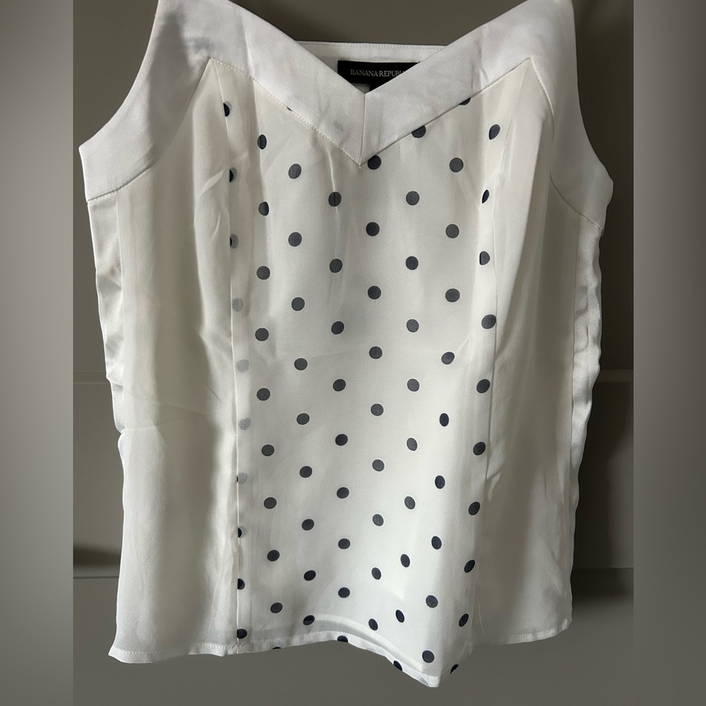 Banana Republic Polka Dot Lined Cami Sz 8